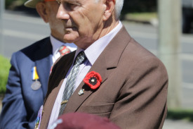 Local historian David Baxter attended the service.