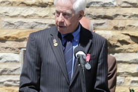 Sub Branch Vice President Col Emerson gives his address.