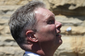 Councillor David Kent looks to the skies.