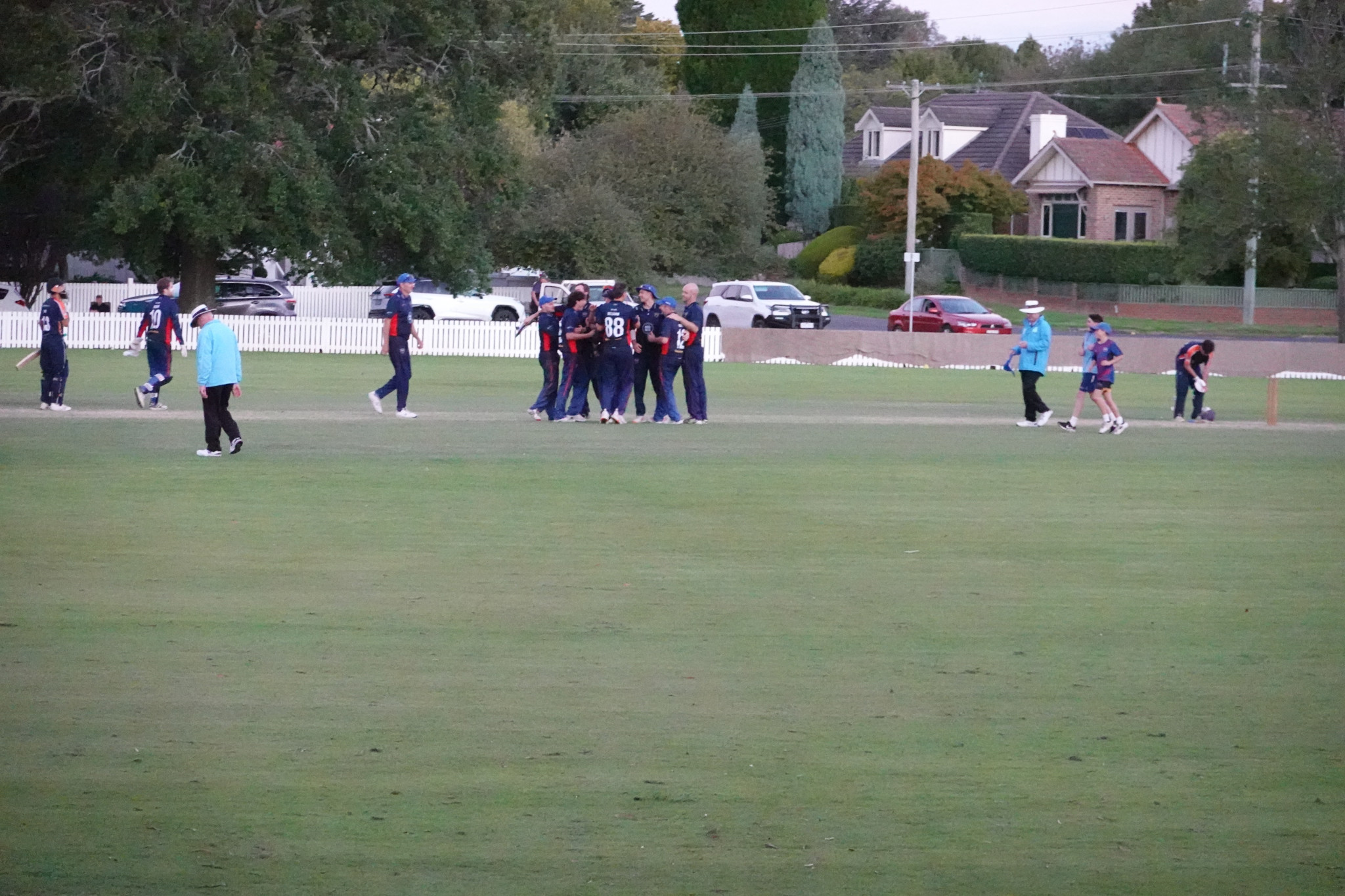 Bowral celebrate their win at Bradman Oval. Image - The Southern Wire.