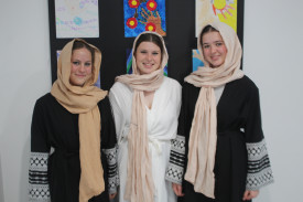 Year 10 students Sophia Blake (left), Imogen Brown and Imogen Ruschke (Moss Vale High School, representing Egypt).