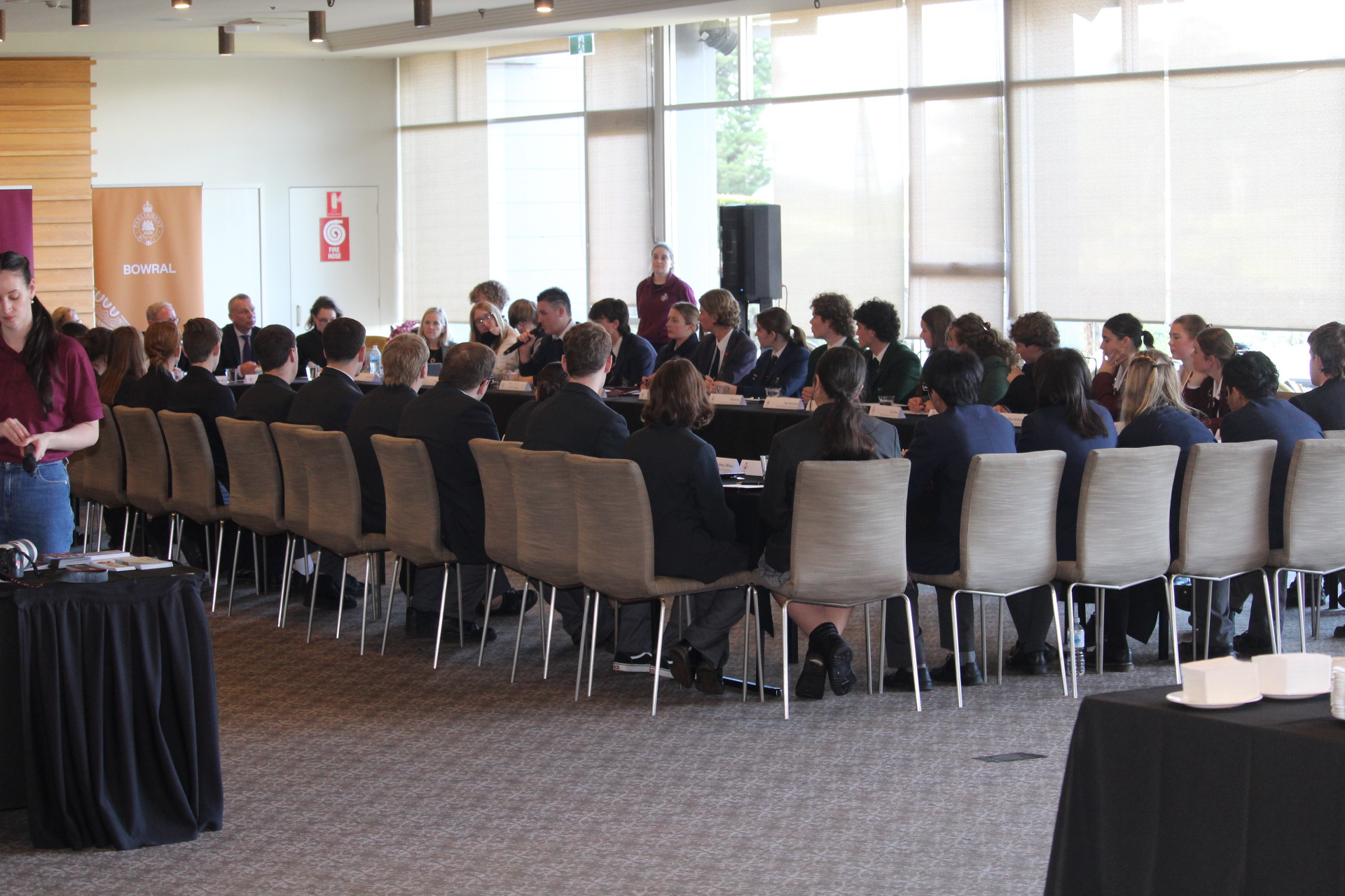 The large cohort of students came from as far away as Richmond, Crookwell, Goulburn and Picton as well as the local high schools from the Southern Highlands. (Photo: Antony Dubber)