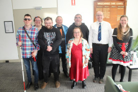 The ‘Higher than High’ band after their performance.