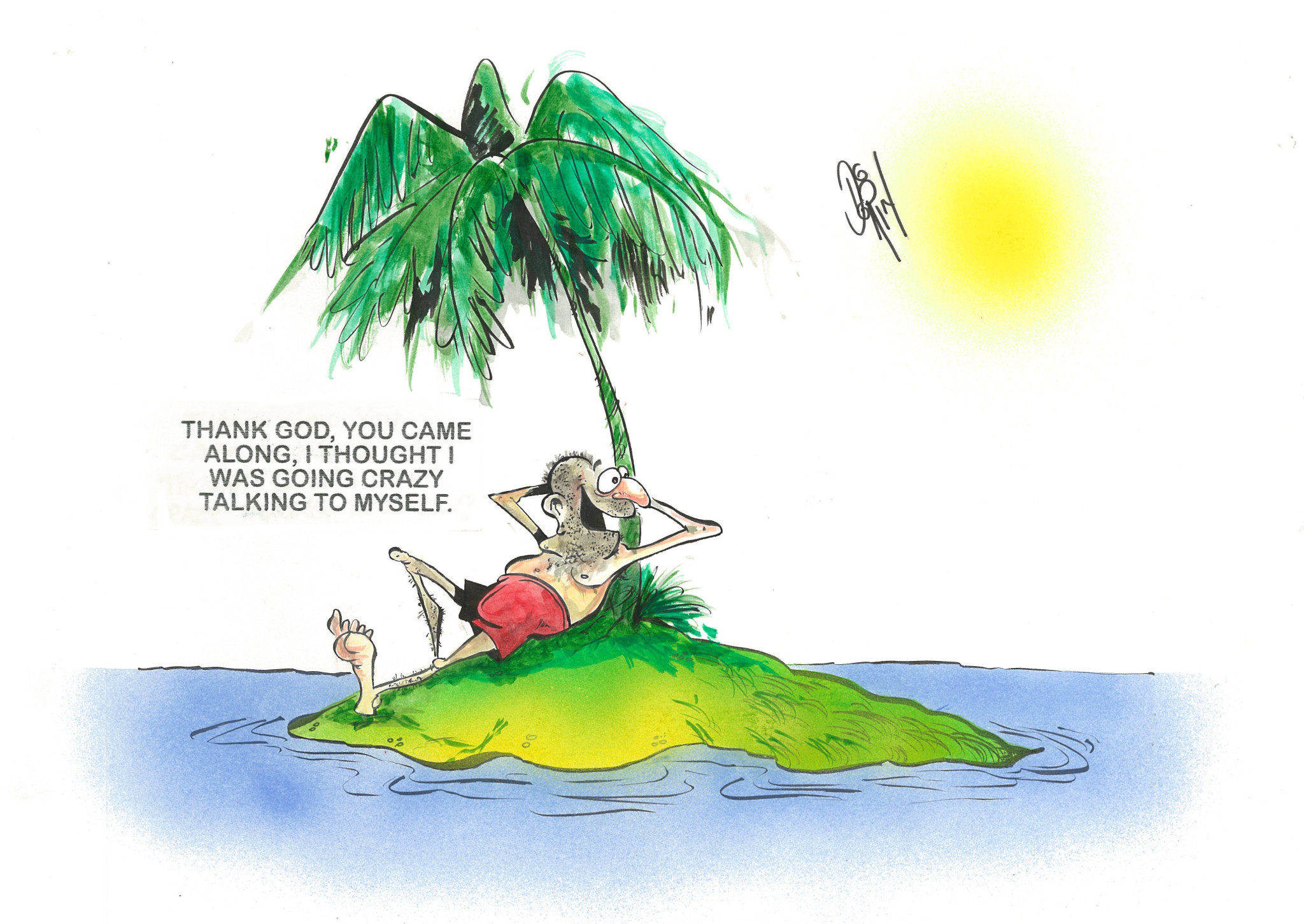 Cartoon by Paul Dorin.