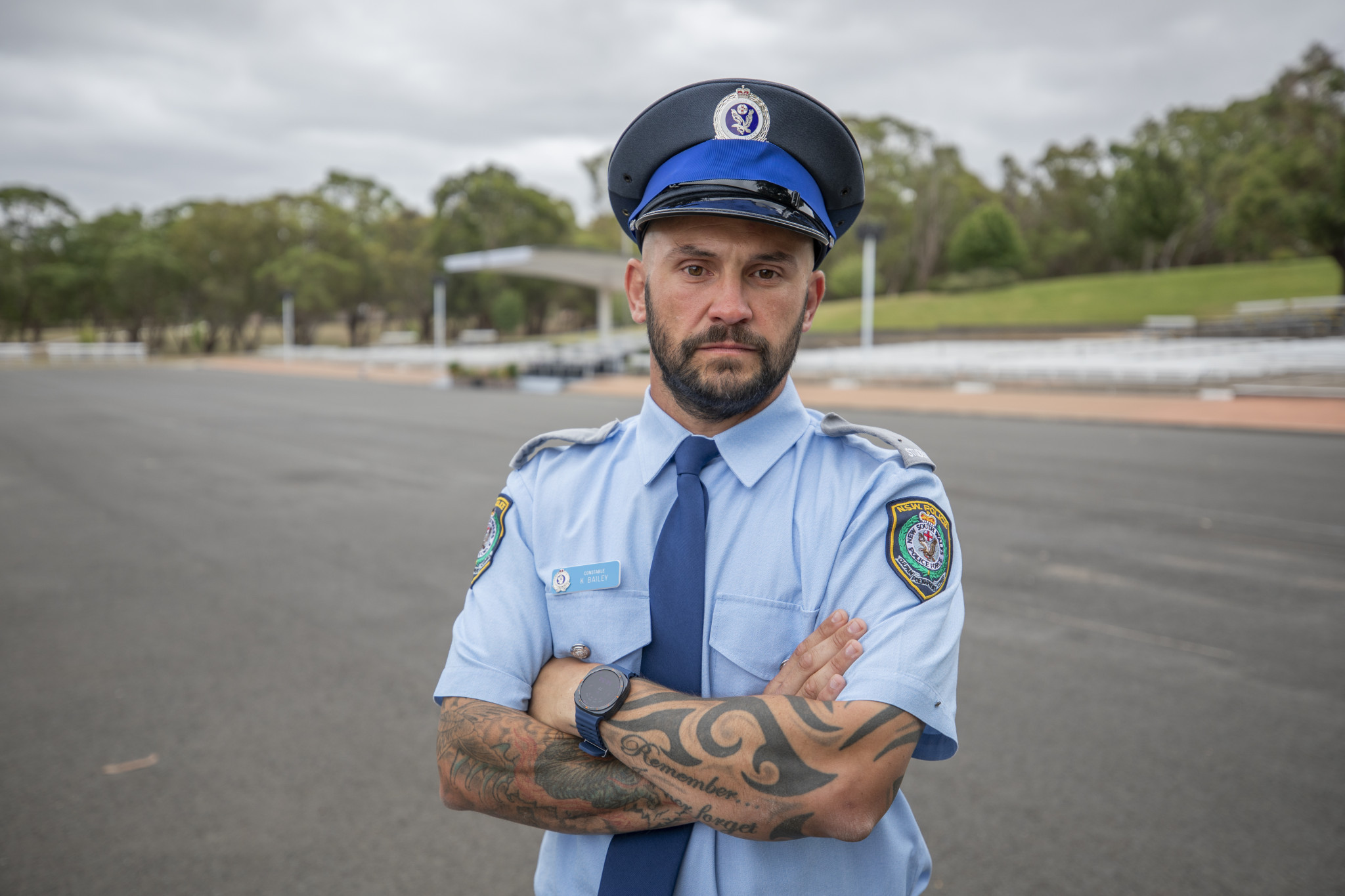 Probationary Constable Kurt Bailey is just one of the 8 officers from the Campbelltown City Local Area Command who attested at the Goulburn Police Academy today. (Photo: NSW Police Media)