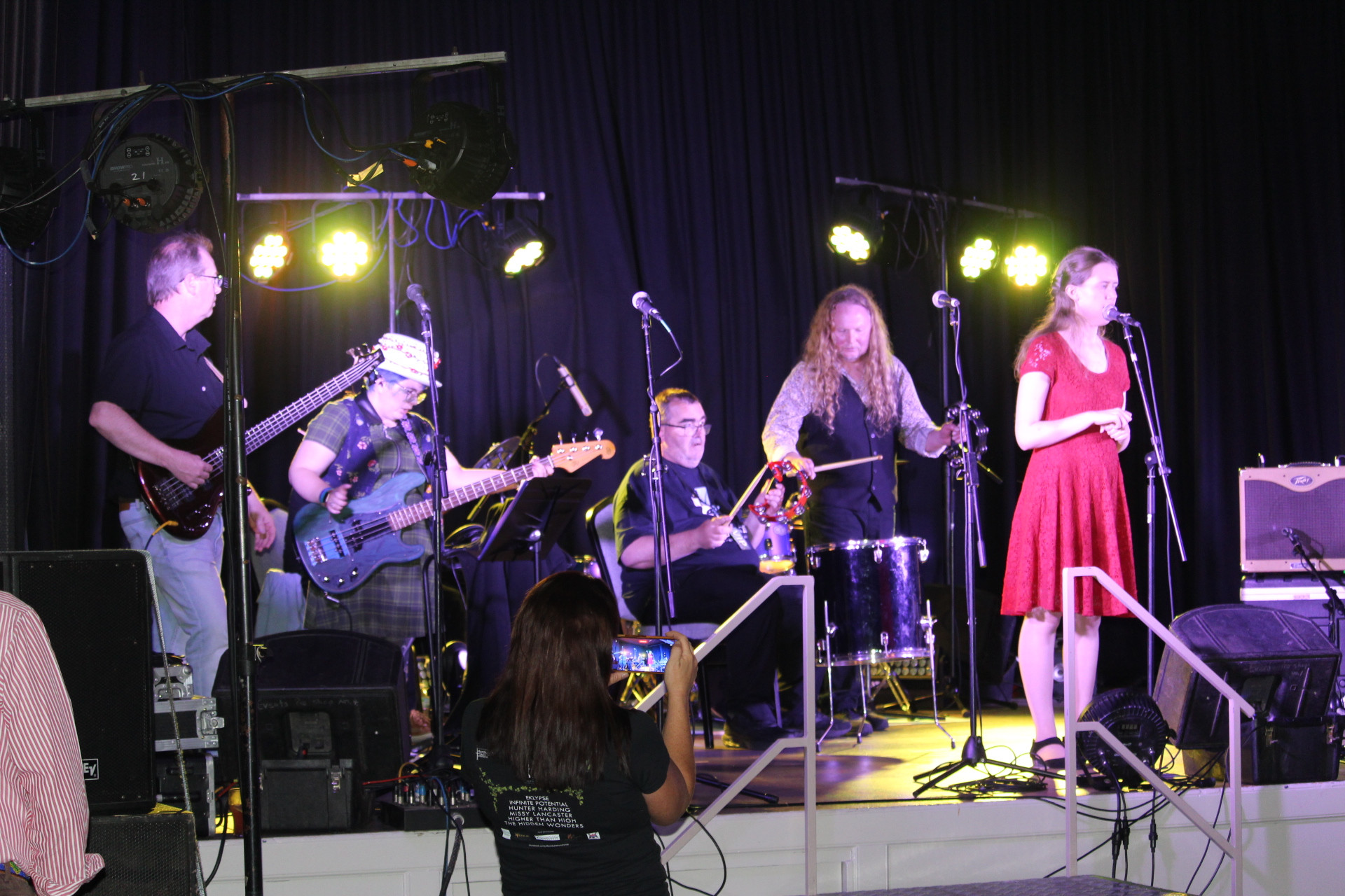 Interchange Australia Music Coordinator Tim Dickson (second from right) performs with the band 'Higher than High' at last year's Rock Can event. (Photo: Antony Dubber)