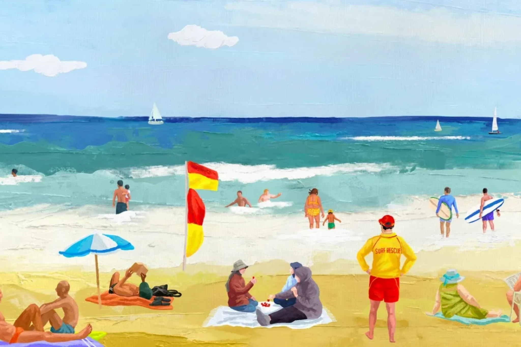 The Australian National Maritime Museum's centrepiece summer activation 'the beach'. Supplied.