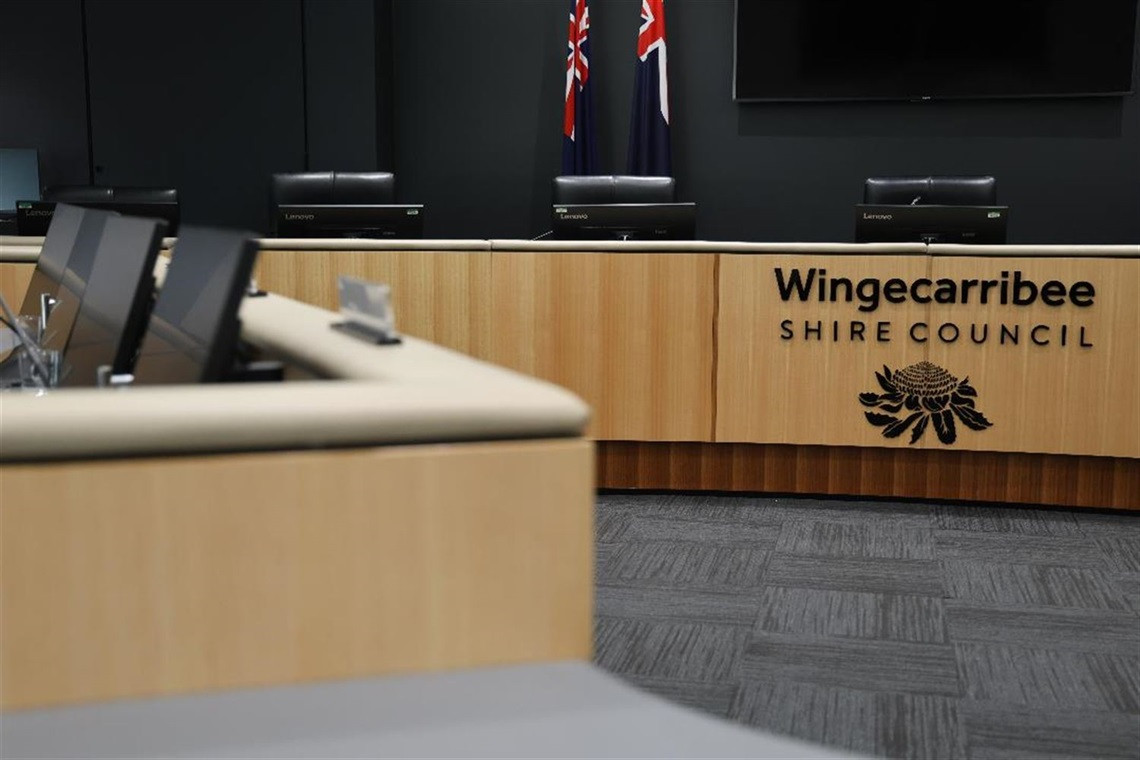 Wingecarribee Council Chamber. Supplied