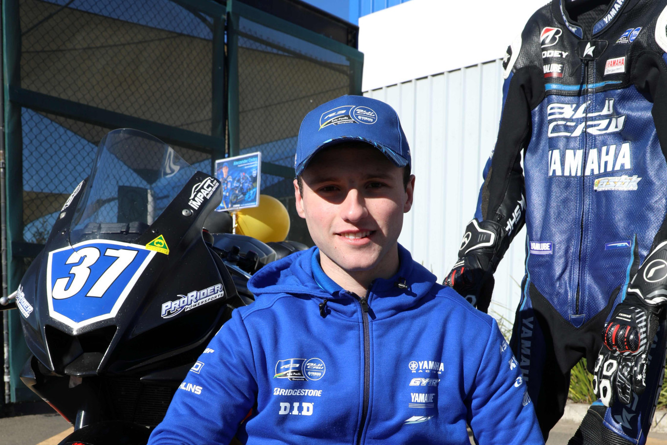 Alexander pictured with president of the Lions Club of Moss Vale Bob Short on Saturday morning. Photo Stuart Carless.