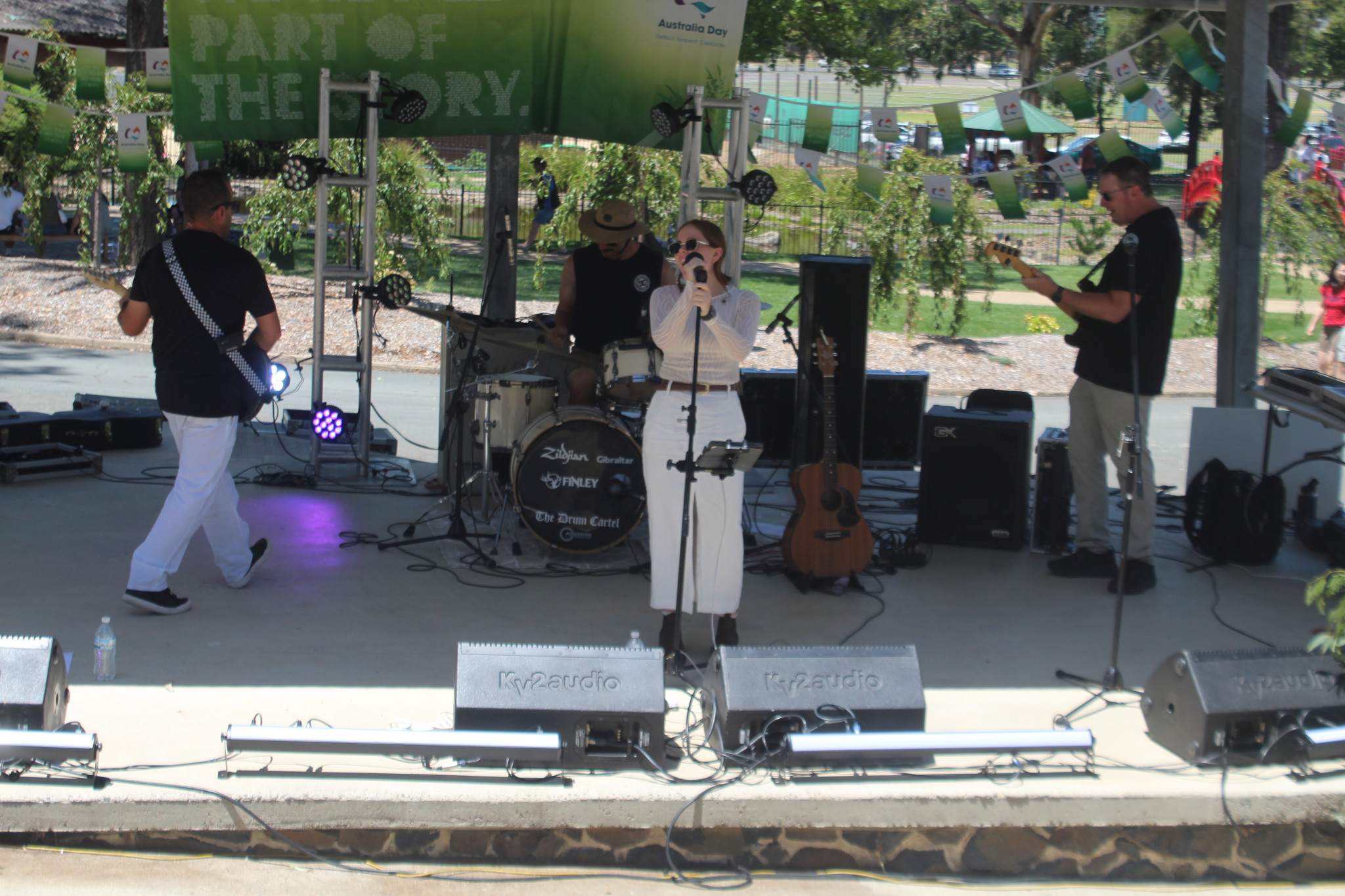 Brew Band entertained the crowds in Goulburn's Victoria Park for Australia Day.