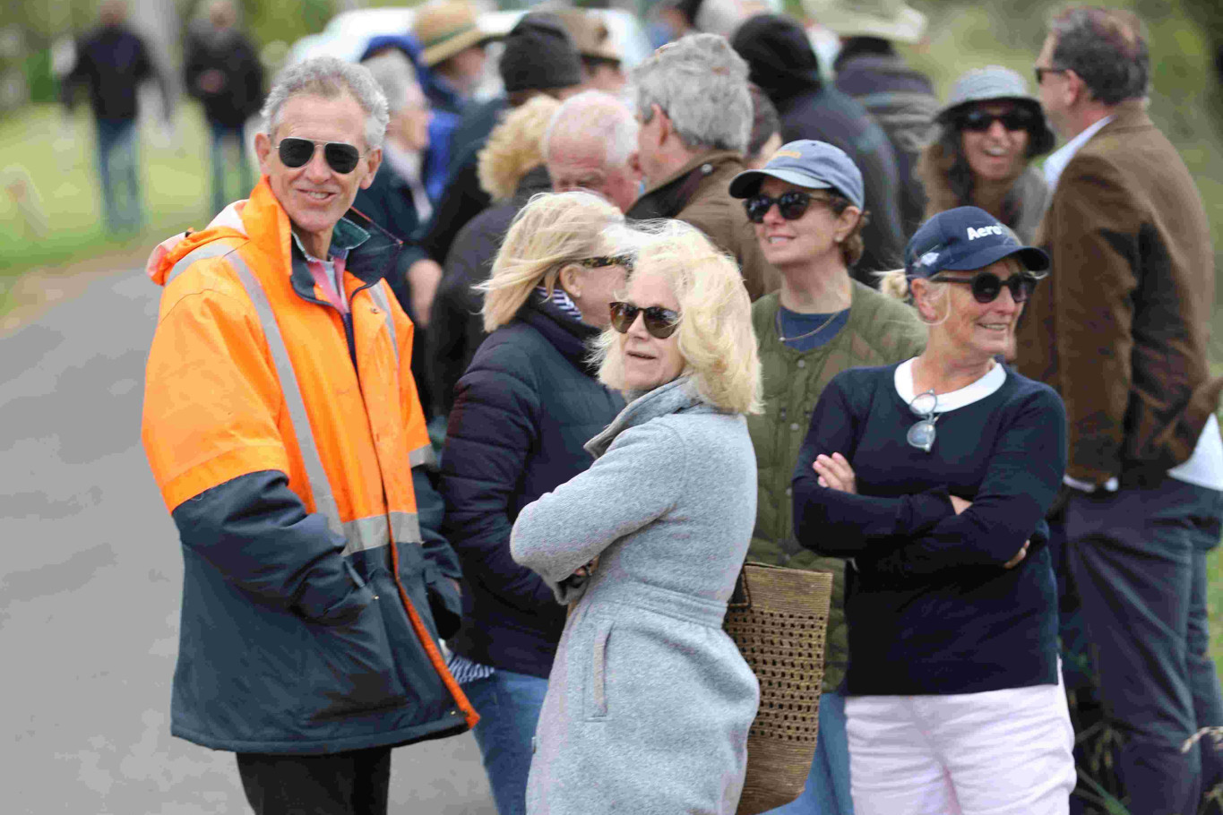 Residents wait for the on site hearing to commence.