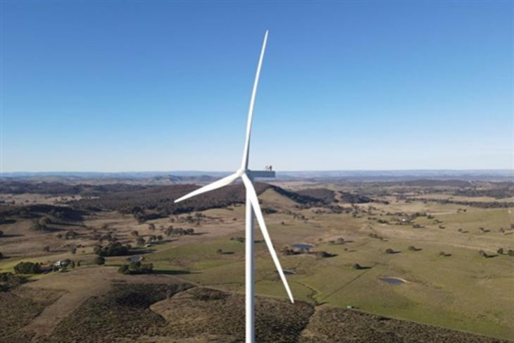 Wind Turbine near Yass-Supplied