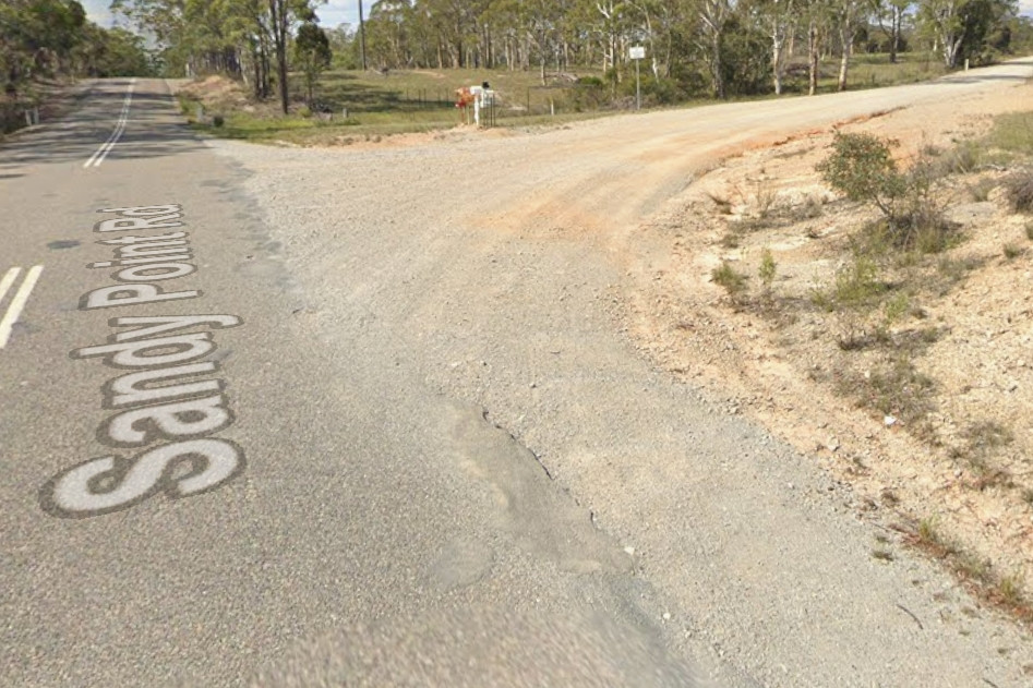 Heavy patching roadworks will be undertaken on Sandy Point Rd from the Silverstream Rd intersection (pictured) near Windellama. (Photo: Google Maps)