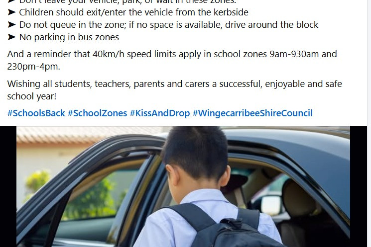 The post from Wingecarribee Shire Council. Supplied.