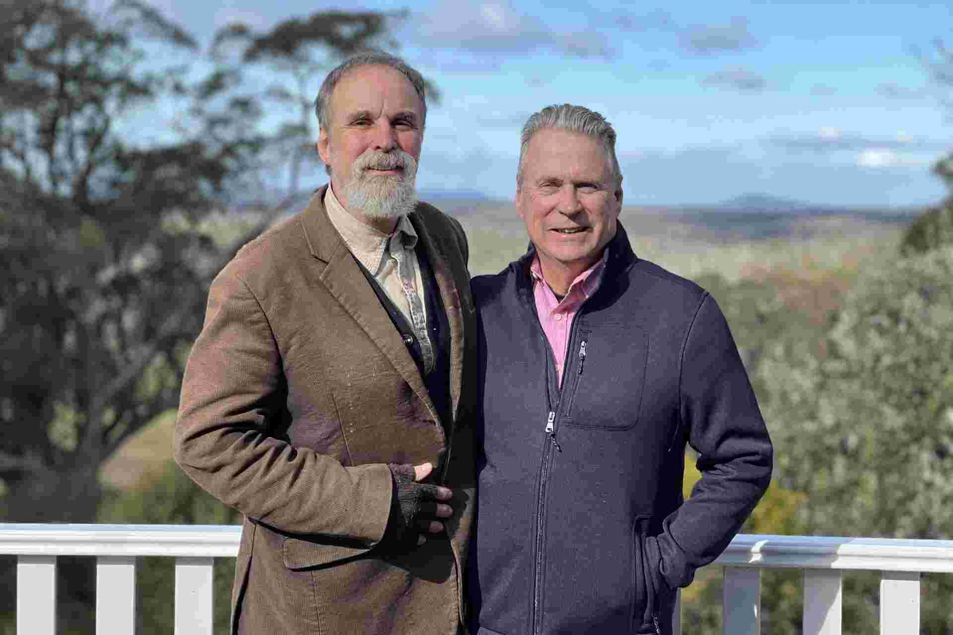 Local wildlife warriors John Creighton and Peter Lewis.