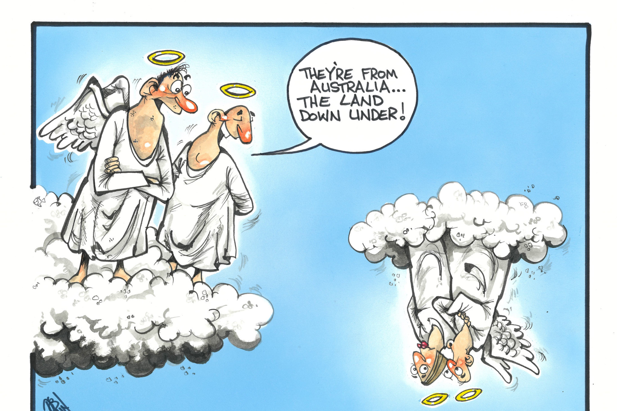 Cartoon by cartoonist Paul Dorin.