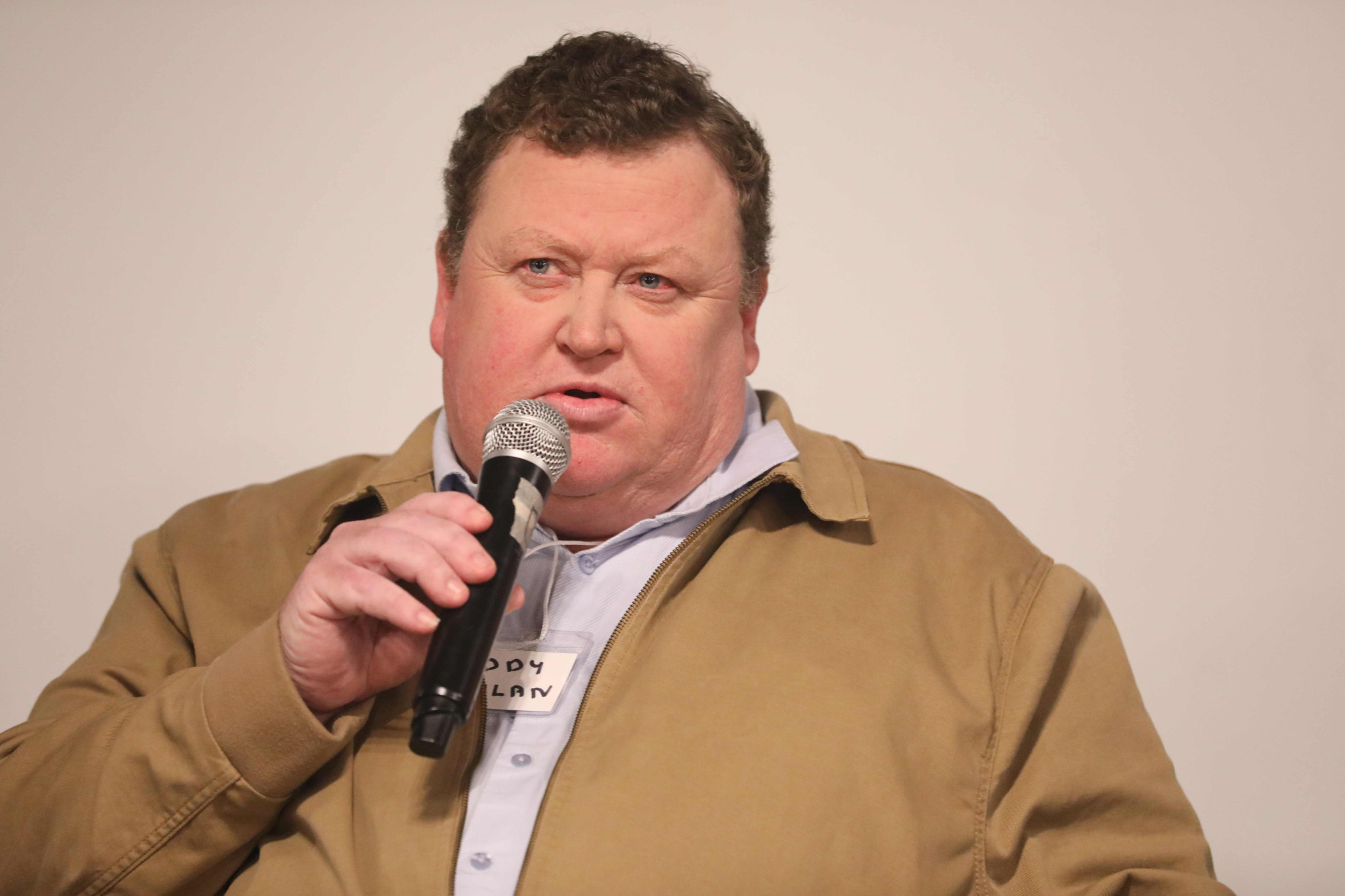 Speaker Paddy Moylan who is also publisher of The Southern Wire. Photo Stuart Carless.