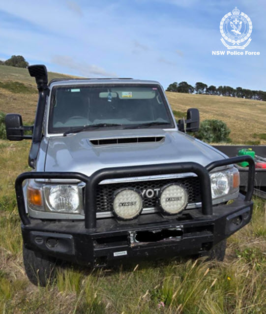 A vehicle was also involved in the theft. (Photo: Rural Crime Prevention Team - NSW Police)