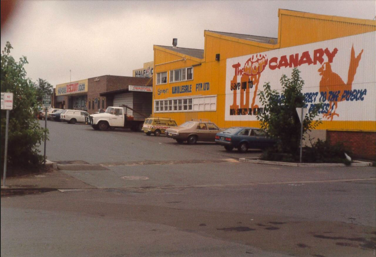 The iconic yellow Hot Canary building. Supplied.
