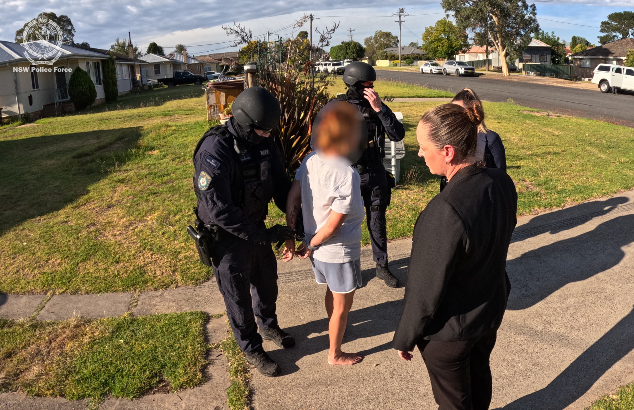 Police also arrest the 40-year-old woman involved in the investigation yesterday. (Photo: NSW Police)