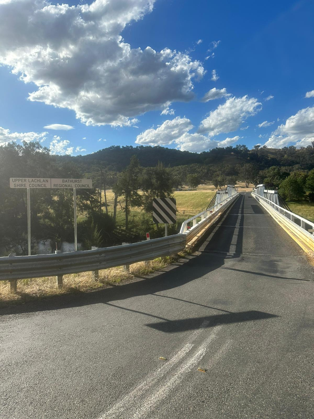 The bridge marks the change between Upper Lachlan Shire Council and Bathurst Shire Council. Picture: Paddy Moylan.
